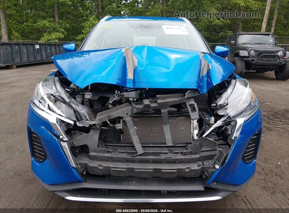3N1CP5CV1ML563275 2021 NISSAN KICKS Blue Dashboard view