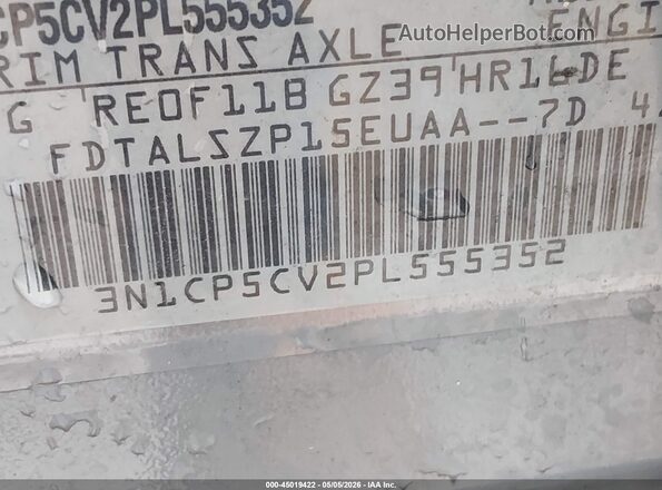 3N1CP5CV2PL555352 2023 NISSAN KICKS Gray Շարժիչի բաժամունքի տեսք