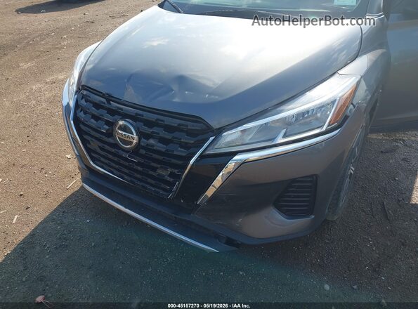 3N1CP5CV3ML480494 2021 NISSAN KICKS Gray Вид спереду