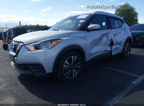 3N1CP5CV4LL507412 2020 NISSAN KICKS Silver წინა მარცხენა ხედი სამი მეოთხედიდან