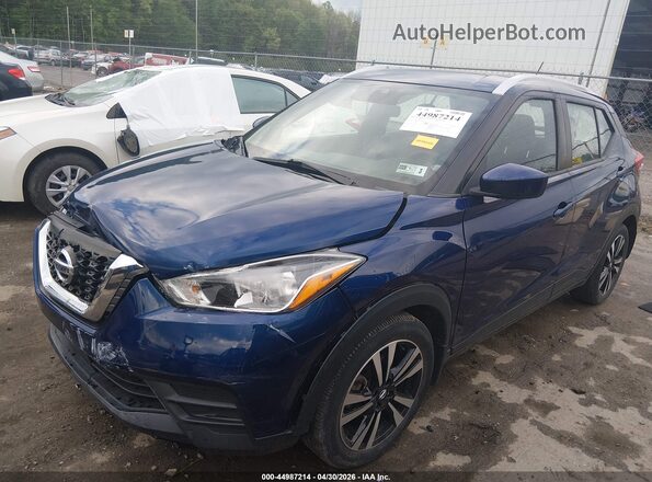 3N1CP5CV4LL559008 2020 NISSAN KICKS Dark Blue წინა მარცხენა ხედი სამი მეოთხედიდან