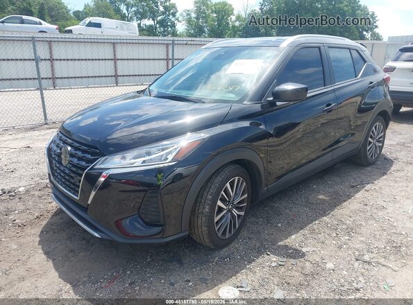 3N1CP5CV4ML466247 2021 NISSAN KICKS Black Vista tres cuartos delantera izquierda