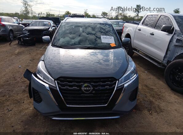 3N1CP5CV4NL505839 2022 NISSAN KICKS Gray Widok zestawu wskaźników