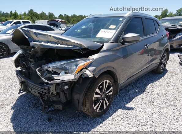 3N1CP5CV5LL579591 2020 NISSAN KICKS Gray Առջևի ձախ երեք քառորդ տեսարան
