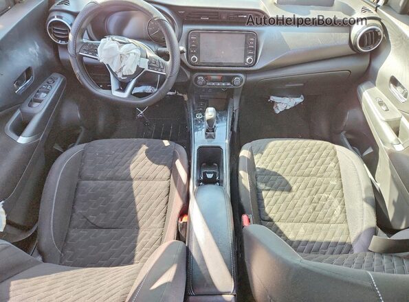 3N1CP5CV5ML483140 2021 NISSAN KICKS Black Առջևի վահանակի տեսք