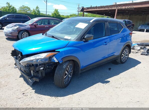 3N1CP5CV5PL477715 2023 NISSAN KICKS Blue Передня ліва чверть