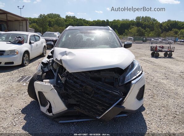 3N1CP5CV5PL539582 2023 NISSAN KICKS White Instrument cluster view