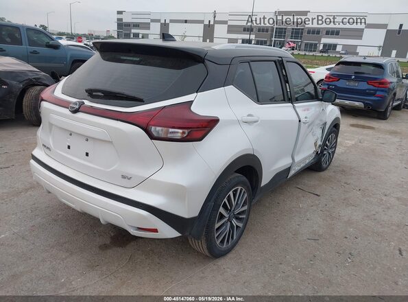 3N1CP5CV5RL562685 2024 NISSAN KICKS White Задня права чверть