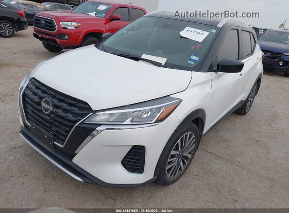 3N1CP5CV5RL562685 2024 NISSAN KICKS White Передня ліва чверть