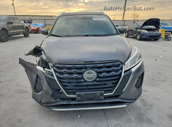 3N1CP5CV6ML491179 2021 NISSAN KICKS Gray Вид спереду