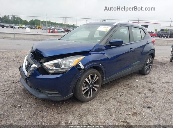 3N1CP5CV7LL538802 2020 NISSAN KICKS Blue Առջևի ձախ երեք քառորդ տեսարան