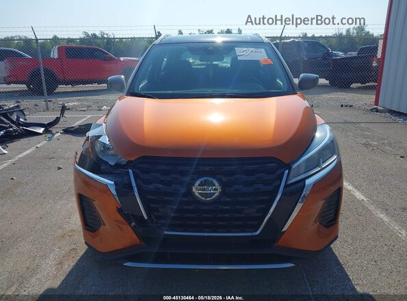 3N1CP5CV8ML554587 2021 NISSAN KICKS Orange Սարքավորումների վահանակի տեսք