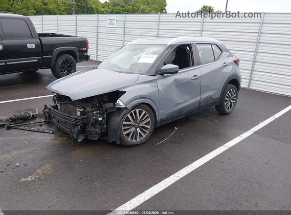 3N1CP5CV9ML480595 2021 NISSAN KICKS Gray Передня ліва чверть