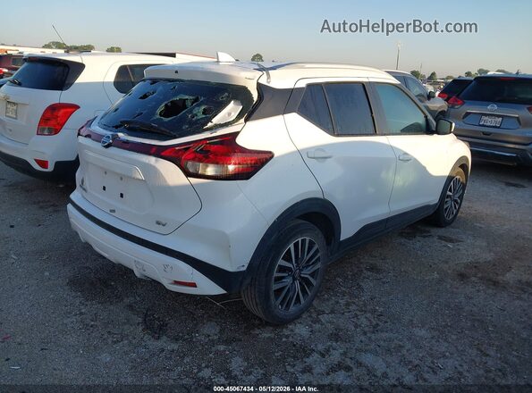 3N1CP5CV9ML537149 2021 NISSAN KICKS White Задня права чверть