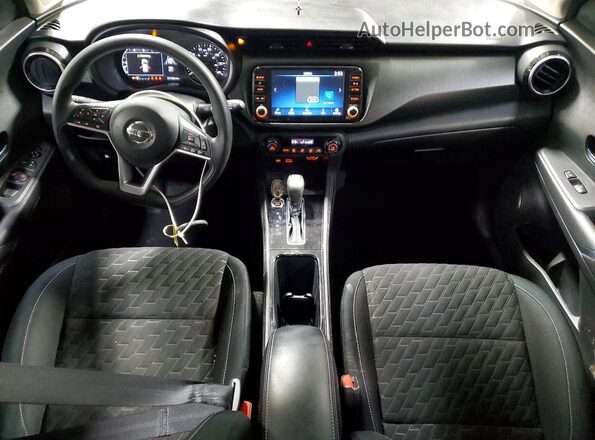 3N1CP5CV9ML566554 2021 NISSAN KICKS Черный Вид панели приборов