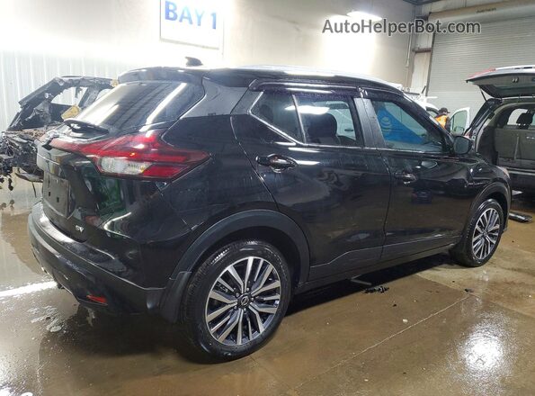 3N1CP5CV9ML566554 2021 NISSAN KICKS Черный Задняя правая четверть
