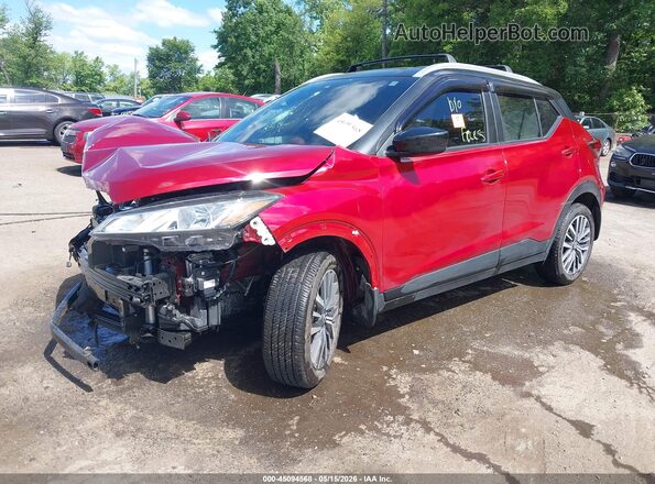 3N1CP5CV9NL488407 2022 NISSAN KICKS Красный Передняя левая четверть