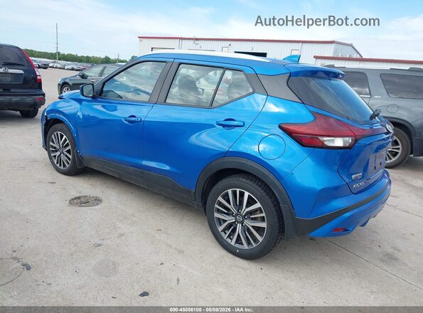 3N1CP5CVXML503849 2021 NISSAN KICKS Blue Rear left