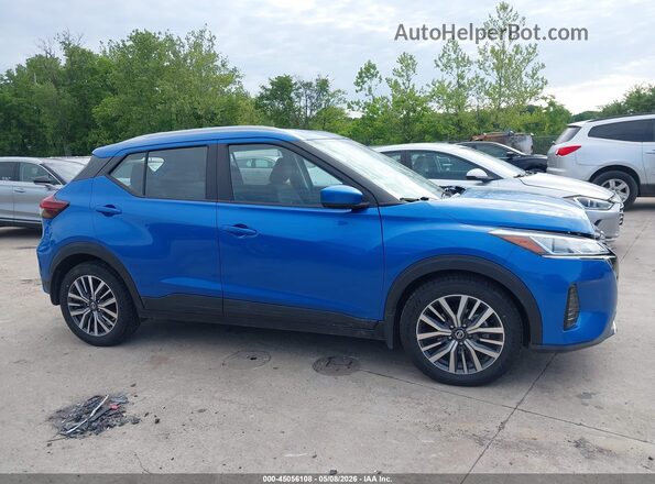 3N1CP5CVXML503849 2021 NISSAN KICKS Blue Rear interior view