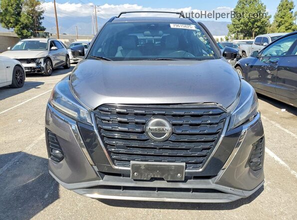 3N1CP5DV0ML491001 2021 NISSAN KICKS Gray Front view