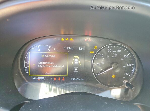 3N1CP5DV0ML491001 2021 NISSAN KICKS Gray Instrument cluster view