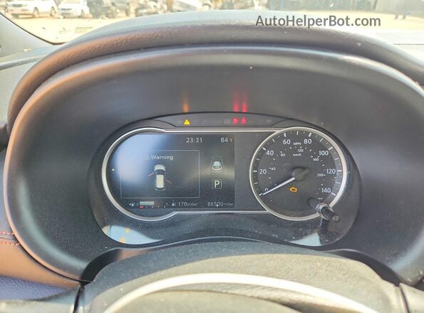 3N1CP5DV1LL551740 2020 NISSAN KICKS White ხელსაწყოთა პანელის ხედი