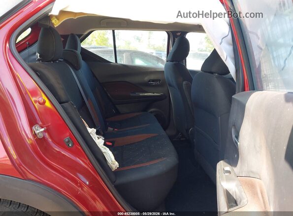 3N1CP5DV3LL481223 2020 NISSAN KICKS Red Vista de la etiqueta del VIN