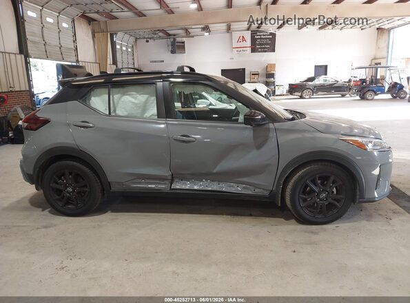 3N1CP5DV3NL488451 2022 NISSAN KICKS Gray უკანა სალონის ხედი