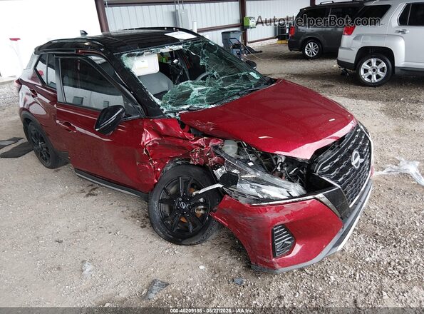 3N1CP5DV4PL525106 2023 NISSAN KICKS Burgundy წინა ხედი
