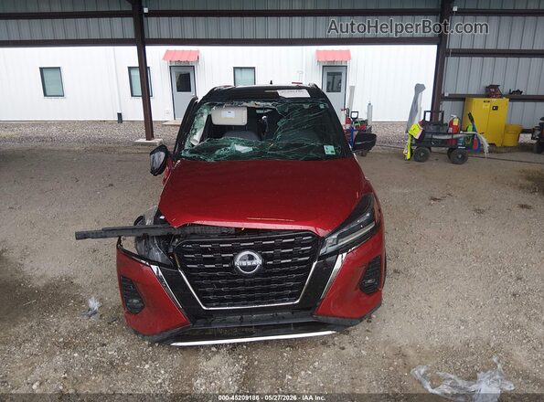3N1CP5DV4PL525106 2023 NISSAN KICKS Burgundy უკანა სალონის ხედი