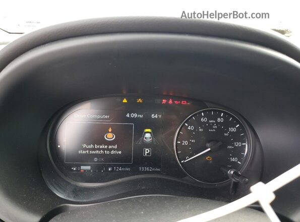 3N1CP5DV4RL550946 2024 NISSAN KICKS White Вид щитка приладів