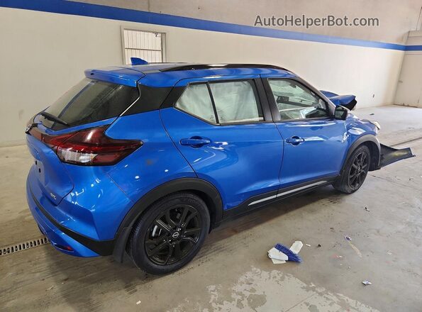 3N1CP5DV6PL548483 2023 NISSAN KICKS Blue Trasero derecho