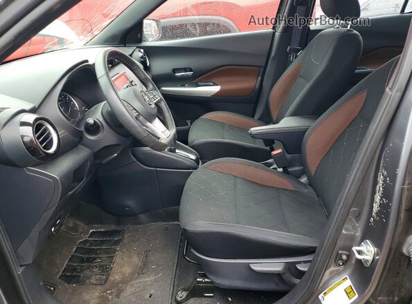 3N1CP5DV8LL554411 2020 NISSAN KICKS Gray წინა სალონის ხედი