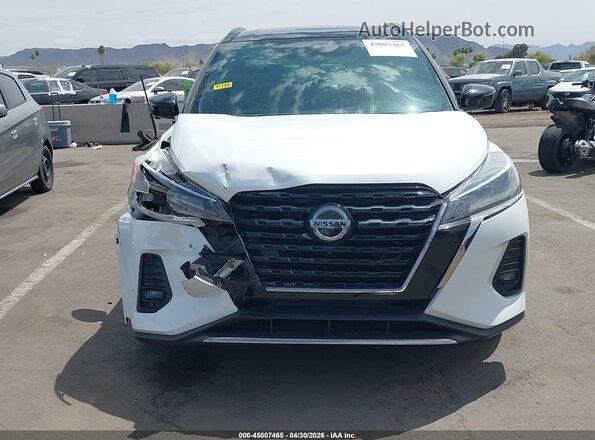 3N1CP5DV8ML477718 2021 NISSAN KICKS White ხელსაწყოთა პანელის ხედი