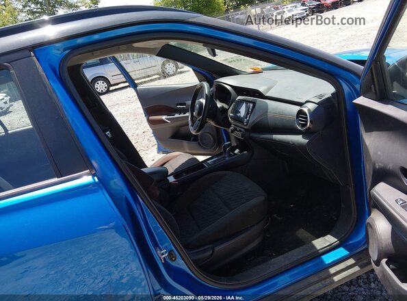 3N1CP5DV9ML497394 2021 NISSAN KICKS Blue Front interior view