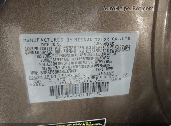 3N8AP6BA4SL379491 2025 NISSAN KICKS Green 