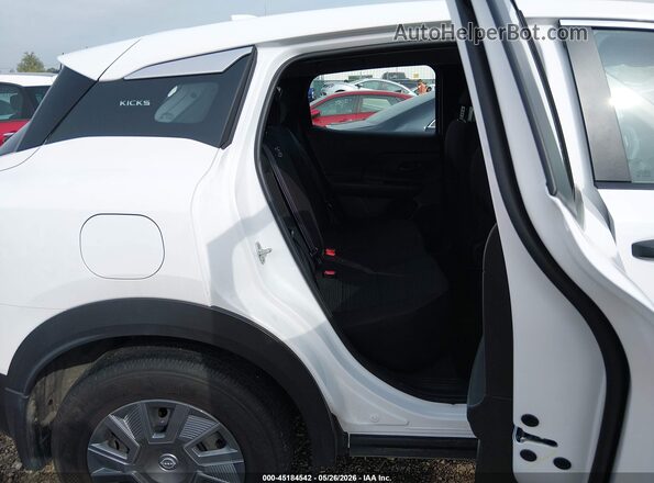 3N8AP6BB0SL324917 2025 NISSAN KICKS White VIN sticker view