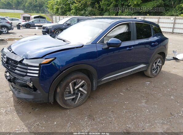 3N8AP6CA0SL319819 2025 NISSAN KICKS Blue წინა მარცხენა ხედი სამი მეოთხედიდან