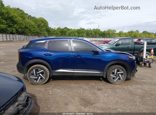 3N8AP6CA0SL319819 2025 NISSAN KICKS Blue სალონის 360-გრადუსიანი ხედი