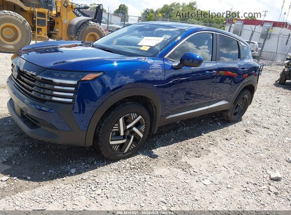 3N8AP6CA0SL425378 2025 NISSAN KICKS Синий Передняя левая четверть