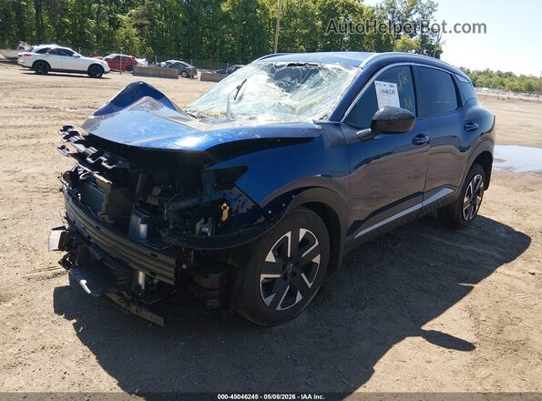 3N8AP6CB5TL329188 2026 NISSAN KICKS Blue Առջևի ձախ երեք քառորդ տեսարան