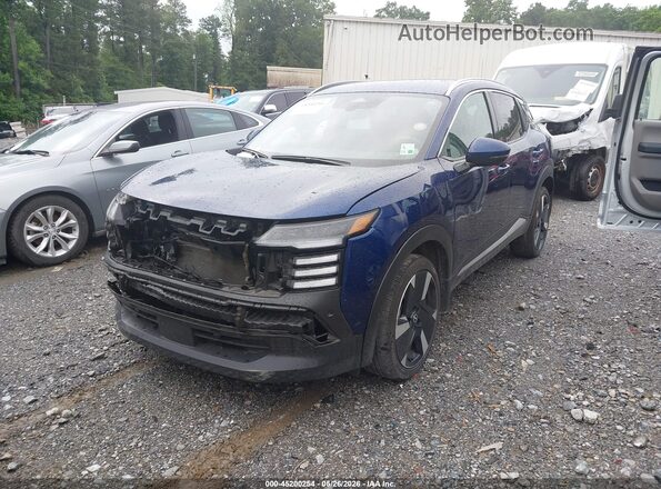 3N8AP6DBXSL375578 2025 NISSAN KICKS Blue წინა მარცხენა ხედი სამი მეოთხედიდან