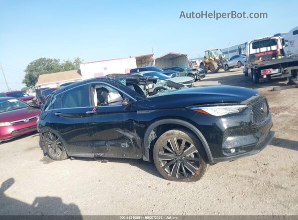 3PCAJ5BA4MF112361 2021 INFINITI QX50 Black Սալոնի հետևի տեսք