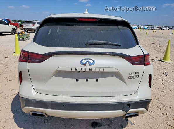 3PCAJ5BA6NF120009 2022 INFINITI QX50 White Вид ззаду