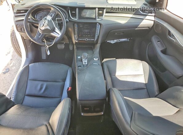 3PCAJ5BA6NF120009 2022 INFINITI QX50 White Вид панелі приладів