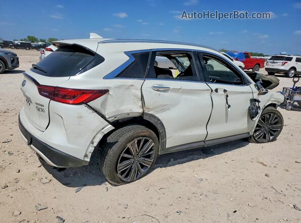 3PCAJ5BA6NF120009 2022 INFINITI QX50 White Задня права чверть