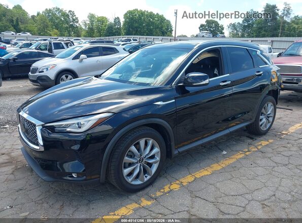 3PCAJ5BAXMF108623 2021 INFINITI QX50 Black Передня ліва чверть