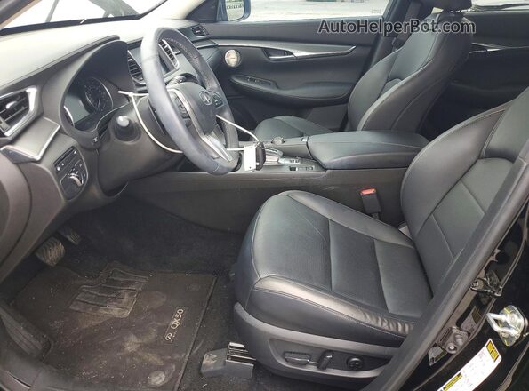 3PCAJ5BB1RF101804 2024 INFINITI QX50 Black Widok wnętrza z przodu