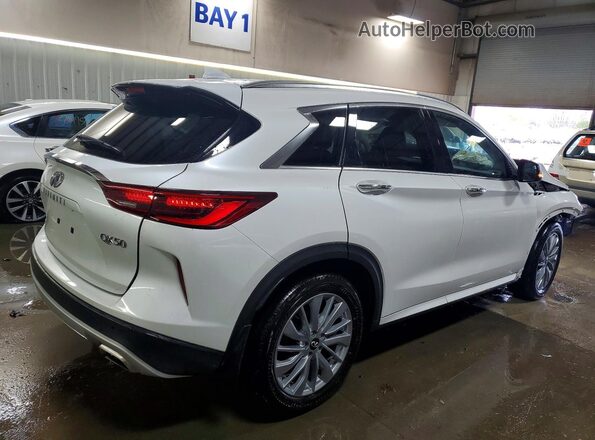 3PCAJ5BB3RF105398 2024 INFINITI QX50 White Задня права чверть