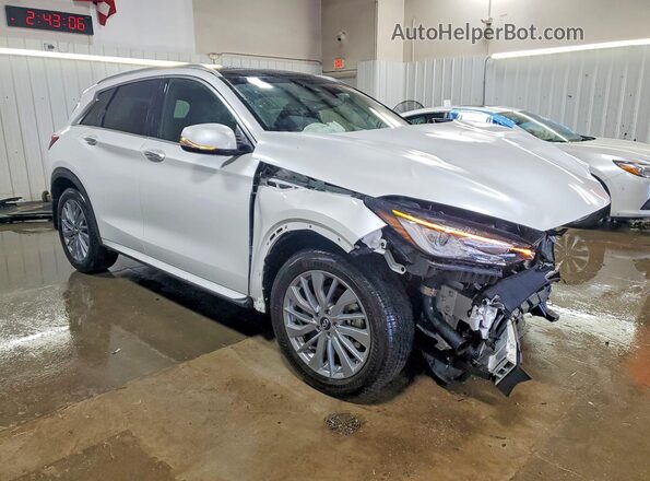3PCAJ5BB3RF105398 2024 INFINITI QX50 White Передня права чверть